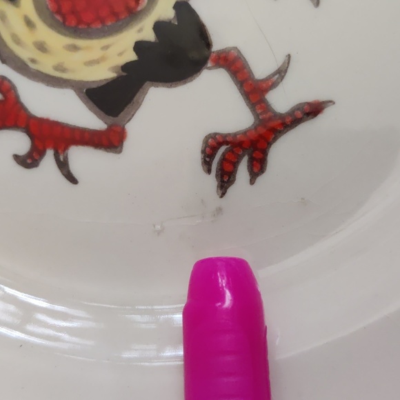 Lot of 5 Metlox California Poppytrail Red Rooster Salad Plates and Dessert Bowls - Picture 10 of 15